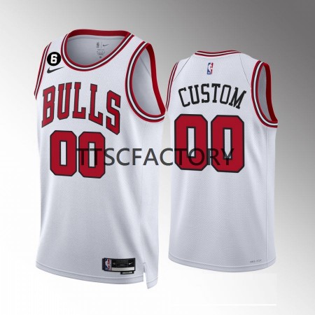 NBA Chicago Bulls Trikot Personalisierung Nike 2022-23 Association Edition Weiß Swingman - Herren